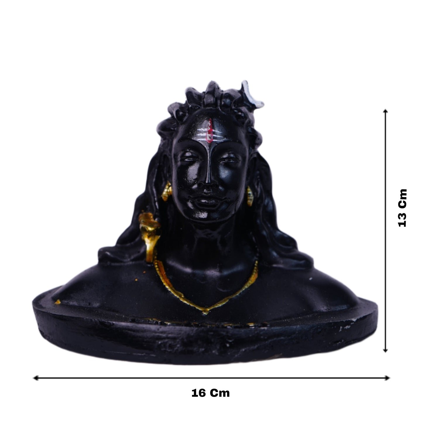 आदियोगी शिव मूर्ति (13 cm) – 7-दिवसीय प्राण प्रतिष्ठित