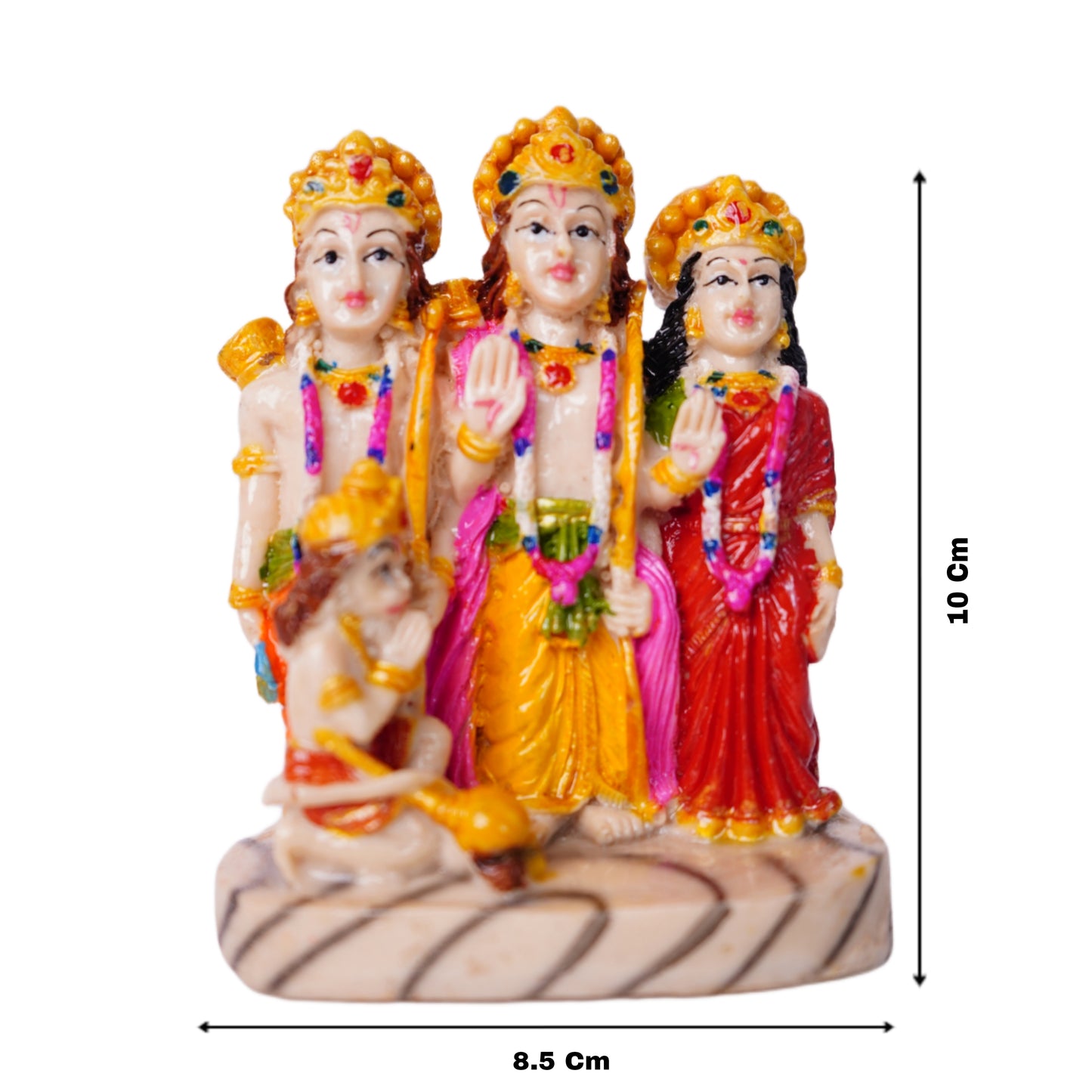राम दरबार मूर्ति (10 cm) – 7-दिवसीय प्राण प्रतिष्ठित