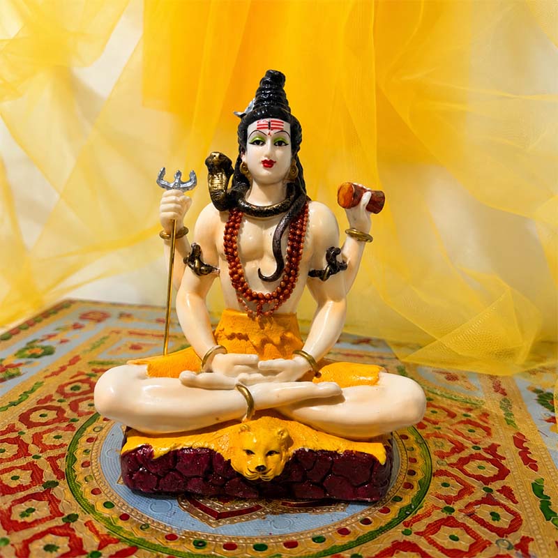 भगवान शिव ध्यान मुद्रा मूर्ति – 7-दिवसीय प्राण प्रतिष्ठित