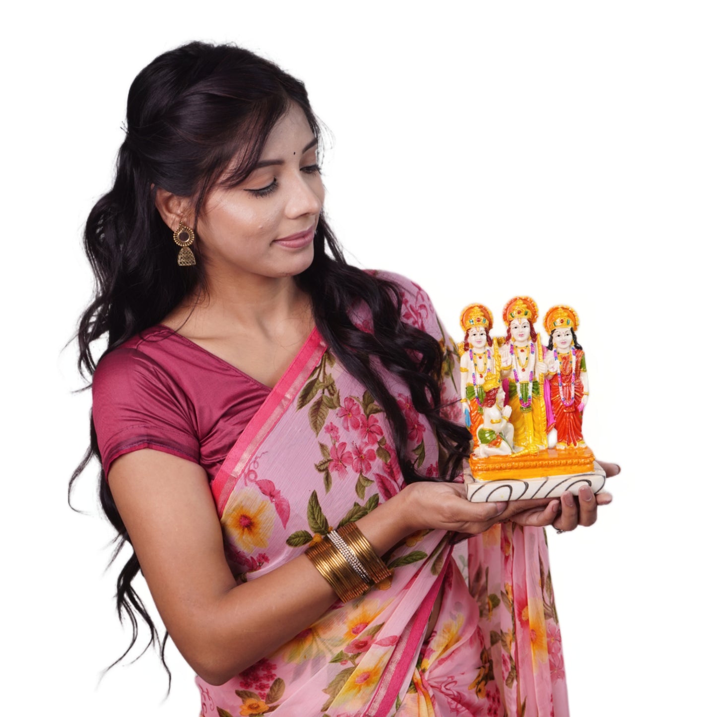 राम परिवार मूर्ति (18 cm) – 7-दिवसीय प्राण प्रतिष्ठित