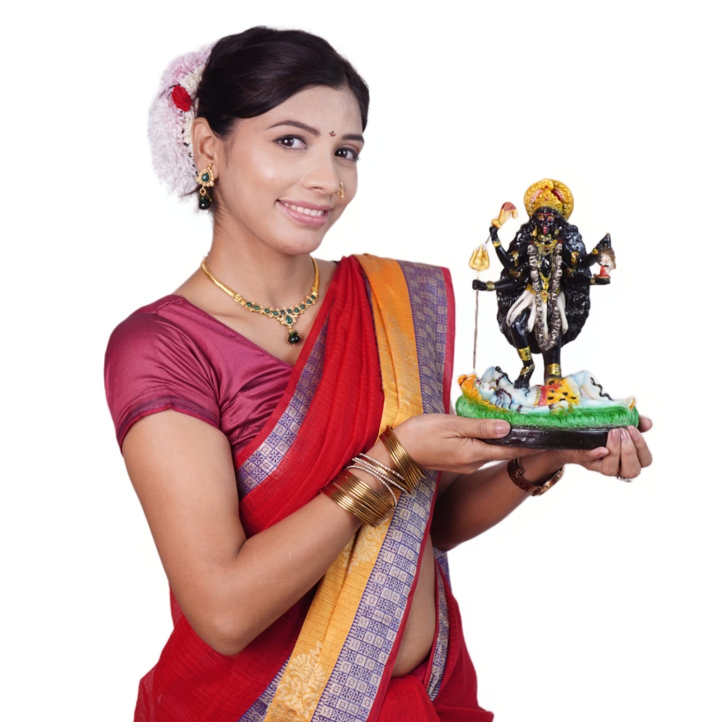 मां काली मूर्ति (26 cm) – 7-दिवसीय प्राण प्रतिष्ठित