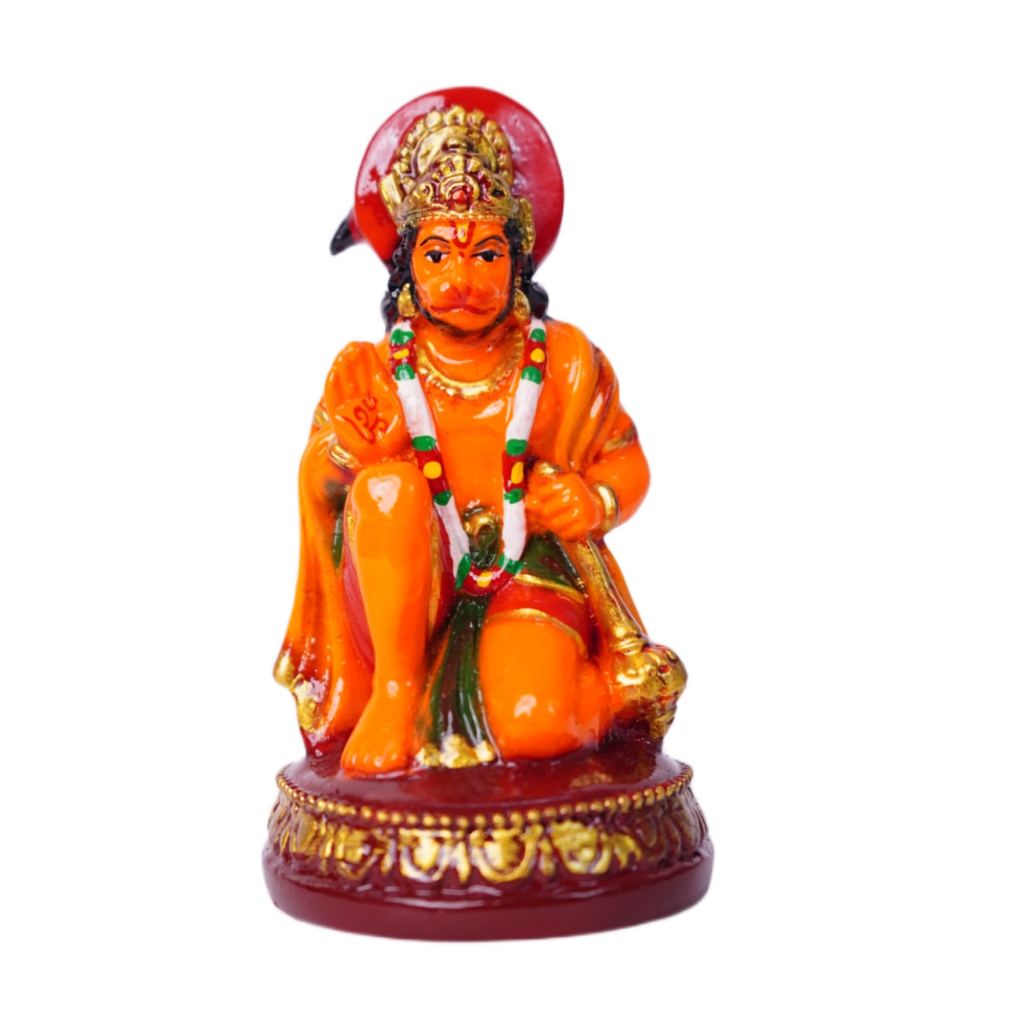 सिंदूरी हनुमान जी मूर्ति (10 cm) – 7-दिवसीय प्राण प्रतिष्ठित
