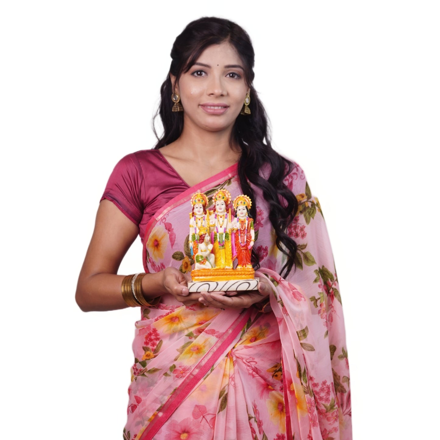 राम परिवार मूर्ति (18 cm) – 7-दिवसीय प्राण प्रतिष्ठित