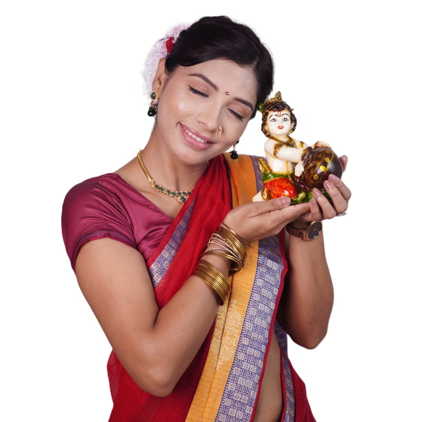 बाल कृष्ण मूर्ति (16 cm) – 7-दिवसीय प्राण प्रतिष्ठित