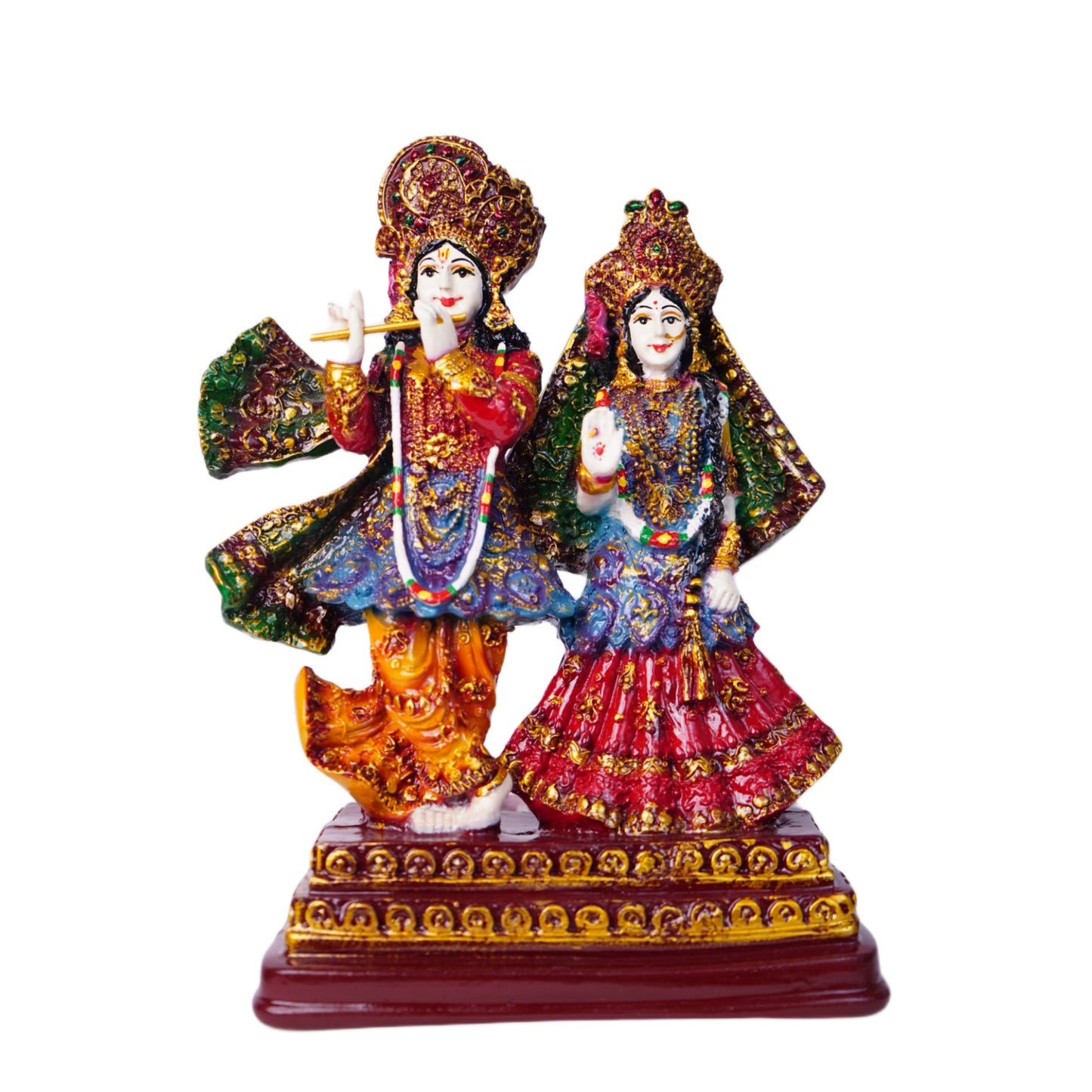 इस्कॉन राधा कृष्ण मूर्ति (24 cm) – 7-दिवसीय प्राण प्रतिष्ठित