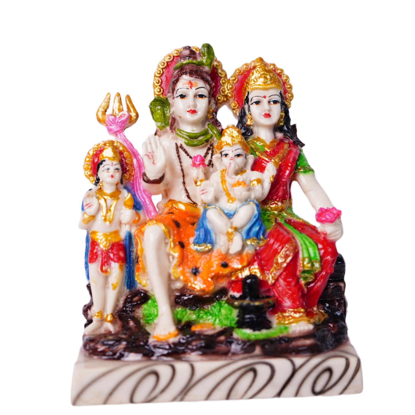 शिव परिवार मूर्ति (22 cm) – 7-दिवसीय प्राण प्रतिष्ठित