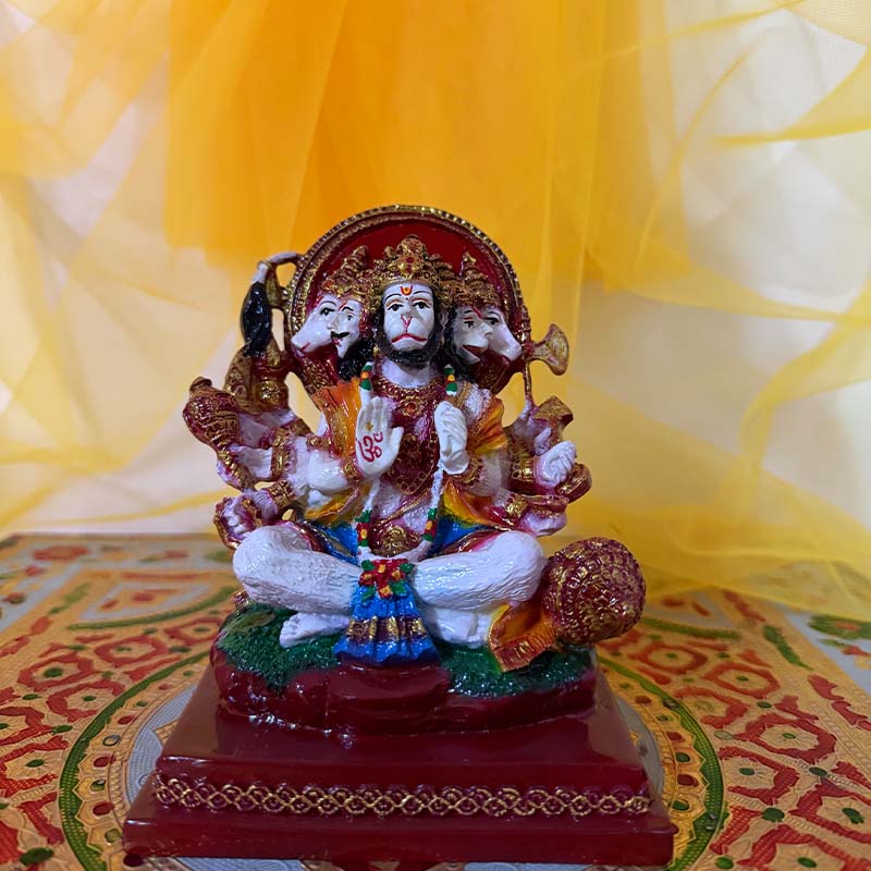 पंचमुखी हनुमान जी मूर्ति – 7-दिवसीय प्राण प्रतिष्ठित