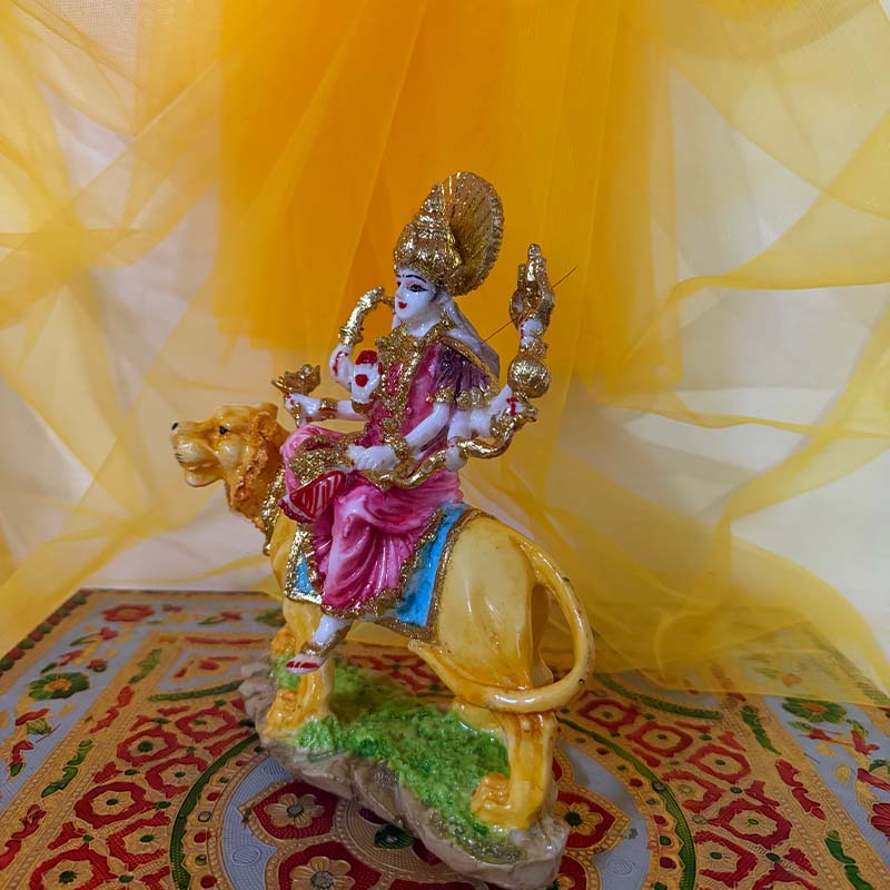 सिंहवाहिनी माँ दुर्गा मूर्ति – 7-दिवसीय प्राण प्रतिष्ठित