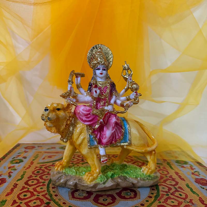 सिंहवाहिनी माँ दुर्गा मूर्ति – 7-दिवसीय प्राण प्रतिष्ठित