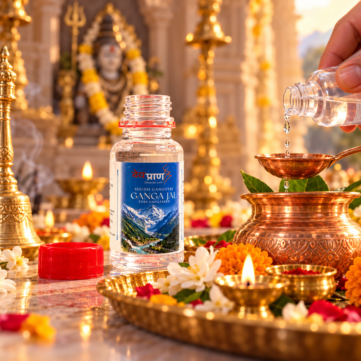देवप्राण शुद्ध गंगोत्री गंगाजल (Devpran Shudh Gangotri Ganga Jal) – पावन हिमालय के स्रोत से सीधे प्राप्त 100% प्राकृतिक एवं अमृततुल्य जल
