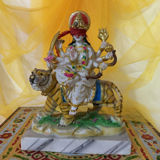 मां दुर्गा मूर्ति (26 cm) – 7-दिवसीय प्राण प्रतिष्ठित