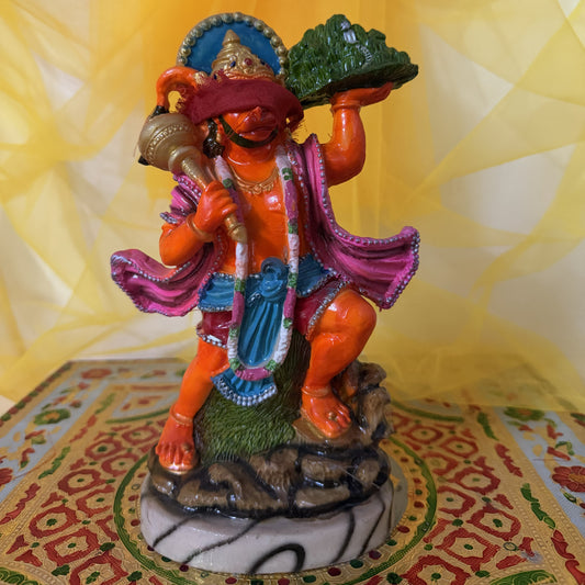 संजीवनी हनुमान जी मूर्ति (23 cm) – 7-दिवसीय प्राण प्रतिष्ठित